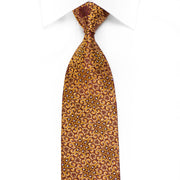 Luxury Gold Crystal Scroll Silk Tie With Gold Sparkles