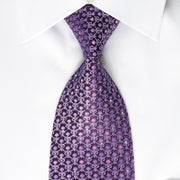Mila Schon Bling Rhinestone Tie Cartouche On Purple With