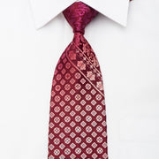Nina Ricci Men’s Silk Tie Cartouche On Burgundy With