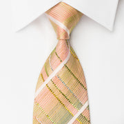 Roberta di Camerino Rhinestone Necktie Pink Green Stripes