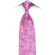 Vito Rufolo Rhinestone Tie Floral Butterfly Design On Mauve