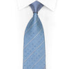 Striped Rhinestones On Pale Blue Rhinestone Tie With Sparkles