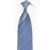 Striped & Houndstooth On Blue Rhinestone Tie With Sparkles