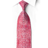 Crimson Filigree Medallion Silk Tie with Clear and Ice-Blue Crystals