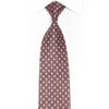 Gold Navy Waves Design On Burgundy Rhinestone Silk Tie With Silver Sparkles