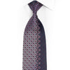 Mauve Pink Silver Geometric Design On Navy Blue Rhinestone