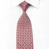 Metro City Men’s Crystal Rhinestone Silk Necktie Burgundy 