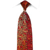 Paisley On Burgundy Rhinestone Silk Tie By Grand Jour - 1