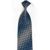 Silver Trellis On Navy Rhinestone Tie With Silver Sparkles 1