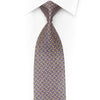 Yellow Geometric On Blue Rhinestone Tie With Silver
