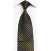 Aquascutum schwarze Strass-Seidenkrawatte mit goldenen Glitzern