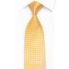 Brentwood Strass-Krawatte aus Seide, orange, gelb, geometrisch mit Glitzer