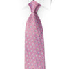 Giorgio Ferri Mens Woven Silk Rhinestone Necktie Geometric Trellis On Mauve