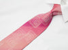 Austin Reed Crystal Rhinestone Tie Geometric Retro Design On Pink With Sparkles - San-Dee