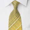 Basic Elle Rhinestone Necktie Yellow Striped With Silver Sparkles - San-Dee