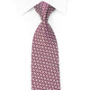 Bruno Baffi Men's Crystal Necktie Silver Trellis On Burgundy Silk With Silver Sparkles - San-Dee