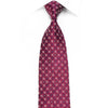 Cabrini Mens Crystal Rhinestone Silk Necktie Geometric On Burgundy With Sparkles - San-Dee