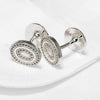 Cufflinks Solid 925 Sterling Silver Micro Set CZ Handmade 