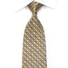 Daks Men’s Rhinestone Silk Necktie Golg Checkered On Navy 