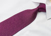 Daks Men's Woven Silk Rhinestone Tie Purple Wire Lattice On Black With Purple Sparkles - San-Dee