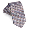 Daks Silk Neck Tie Silver Black Geometric Design With 