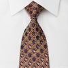 Danie Hechter Rhinestone Silk Necktie Golden Cartouche On Burgundy With Sparkles - San-Dee