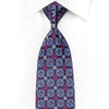 Daniel Hechter Mens Crystal Rhinestone Necktie Blue Circles On Dark Purple - San-Dee