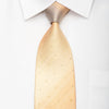 Daniel Hechter Men's Silk Necktie Micro Squares On Peach Orange Sparkling With Rhinestones - San-Dee