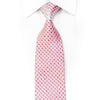 Daniel Hechter Rhinestone Tie Geometric Stripped On Pink With Sparkles - San-Dee