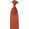 Elegance Rhinestone Necktie Orange Black Squares On Burgundy With Sparkles - San-Dee