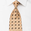 Elle Homme Rhinestone Necktie Golden Cartoche Checker With Gold Sparkles - San-Dee