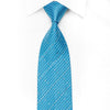 Fashiontop Men's Necktie Geometric On Blue Sparkling With Crystal Rhinestones - San-Dee