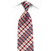 Franco Ferraro Rhinestone Silk Tie Silver Burgundy Blue 