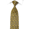Gold Trellis On Black With Sparkles Crystal Rhinestone Silk 
