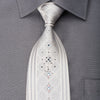 Guy Laroche Men’s Rhinestone Silk Necktie Cartouch Vertical 
