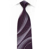 Guy Laroche Men’s Rhinestone Silk Necktie Pink Gray Waves On