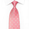 Guy Laroche Men’s Silk Necktie Dots On Pink Sparkling With 