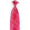 Guy Laroche Rhinestone Necktie Acanthus On Pink - 1