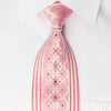 Guy Laroche Silk Rhinestone Necktie Cartouche Stripes On 