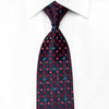 Harris Tone Men’s Crystal Rhinestone Silk Necktie Red Micro 