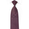 Indian Homme Men’s Crystal Silk Necktie Pink Silver 