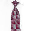 Indian Homme Men’s Crystal Silk Tie Silver Purple Micro 