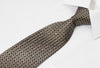 Indian Homme Men’s Rhinestone Silk Necktie Silver Geometric 
