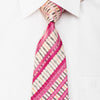 Indian Homme Mens Rhinestone Tie Striped On Pink With 