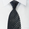 Indian Homme Rhinestone Silk Necktie Geometric Circles On 