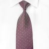 Louis Quatorze Men’s Crystal Silk Necktie Silver Purple 