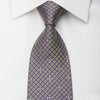 Louis Quatorze Men’s Silk Necktie Green Interlocking Circles