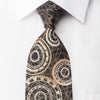 Louis Quatorze Silk Tie Swarovski Rhinestones & Geometric 