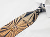 Louis Quatorze Swarovski Rhinestone Necktie Orange Brown 