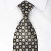 Louis Quatorze Swarovski Rhinestone Necktie Silver Foulard 
